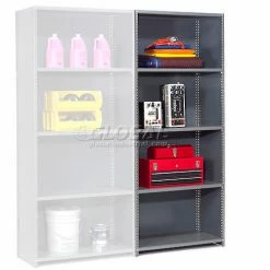 Global Industrial™ Steel Shelving 20 Ga 36"Wx18"Dx73"H Closed Clip Style 5 Shelf Add-On -Shelving Sales Store 236716 06b 1