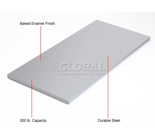 Global Industrial™ Shelf For 36 Inch Cabinet Gray 7 Global Industrial™ Shelf For 36 Inch Cabinet Gray - Image 7