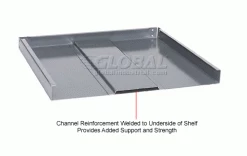 Global Industrial™ Extra Heavy Duty Shelving, 48"W x 24"D x 60"H, 5 Shelves, Gray -Shelving Sales Store 240006 4wco 18