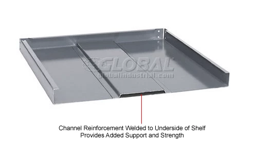 Global Industrial Extra Heavy Duty Shelving, 36"W x 24"D x 39"H, 3 Shelves, Gray 8 Global Industrial Extra Heavy Duty Shelving, 36"W x 24"D x 39"H, 3 Shelves, Gray - Image 8