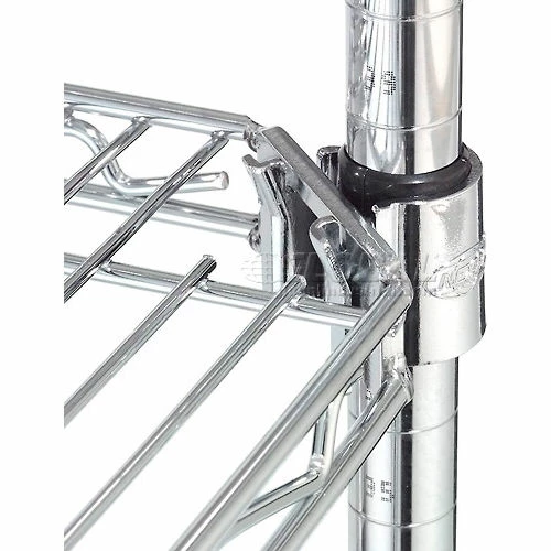 Nexel® E-Z Adjust Shelf 72x18 with Clips & 4 Hooks 12 Nexel® E-Z Adjust Shelf 72x18 with Clips & 4 Hooks - Image 12