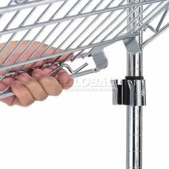 Nexel® E-Z Adjust Shelf 72x24 with Clips & 4 Hooks -Shelving Sales Store 241974 11 6