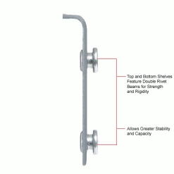 Global Industrial™ Extra Heavy Duty Shelving, Wood Deck, 4 Shelves, 48"Wx24"Dx72"H, Gray -Shelving Sales Store 254440 6wco