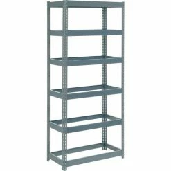 Global Industrial Extra Heavy Duty Shelving 36"W x 24"D x 72"H With 6 Shelves, No Deck, Gray