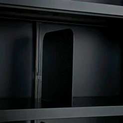 Interion By Global Industrial Interion® All Steel Bookcase 36" W x 12" D x 42" H Black 3 Openings -Shelving Sales Store 277440BK 04