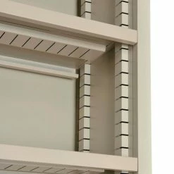 Interion By Global Industrial Interion® All Steel Bookcase 36" W x 12" D x 84" H Putty 7 Openings -Shelving Sales Store 277442PY 02