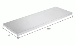 Global Industrial™ Shelf For 30 & 45 Gallon Flammable Cabinet, 39-3/5"Wx14"D -Shelving Sales Store 298542IN dim