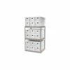 Global Industrial™ Record Storage Open With Boxes 42"WX30"DX60"H - Gray