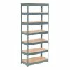 Global Industrial™ Extra Heavy Duty Shelving 36"W x 18"D x 96"H With 7 Shelves, Wood Deck, Gry