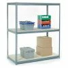 Global Industrial™ Wide Span Rack 72Wx36Dx96H, 3 Shelves Wood Deck 900 Lb Cap. Per Level, Gray
