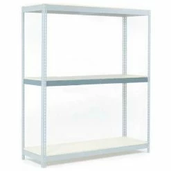 Global Industrial™ Additional Level For Wide Span Rack 96"Wx24"D Wood Deck 1100 Lb Cap., Gray