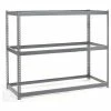 Global Industrial™ Wide Span Rack 72Wx15Dx96H, 3 Shelves No Deck 900 Lb Cap. Per Level, Gray