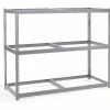 Global Industrial™ Wide Span Rack 72Wx48Dx96H, 3 Shelves No Deck 900 Lb Cap. Per Level, Gray
