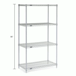 Nexel® P86C Chrome Post 86"H - 4 Pack -Shelving Sales Store 320780IN dim