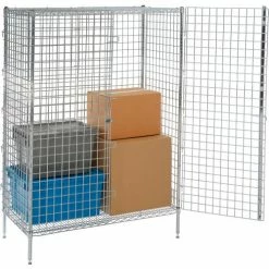 Nexel® Poly-Z-Brite®, Security Shelving Unit, 36"W x 18"D x 66"H
