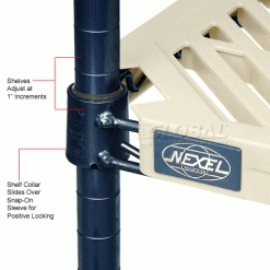 Nexel®, Nexelite®, Vented Plastic Mat Shelf, 36"W x 18"D -Shelving Sales Store 331469N 4wco 1