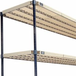 Nexel®, Nexelite®, 4 Tier, Vented Plastic Mat Shelving Unit, 72"W x 18"D x 63"H -Shelving Sales Store 331487N 06