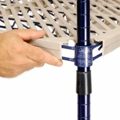 Nexel®, Nexelite®, 4 Tier, Vented Plastic Mat Shelving Unit, 30"W x 18"D x 63"H -Shelving Sales Store 331499N 12 1