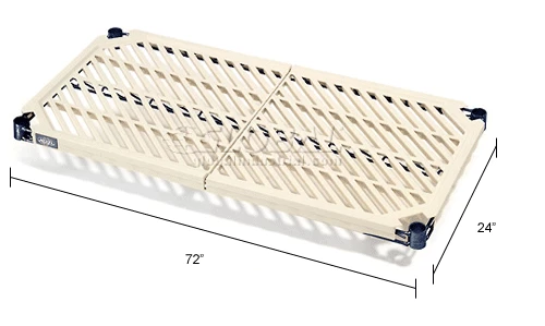 Nexel®, Nexelite®, Vented Plastic Mat Shelf, 72"W x 24"D 12 Nexel®, Nexelite®, Vented Plastic Mat Shelf, 72"W x 24"D - Image 12