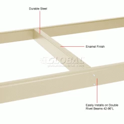 Global Industrial™ 48" Long Tan Center Deck Support -Shelving Sales Store 331660 1wco 2