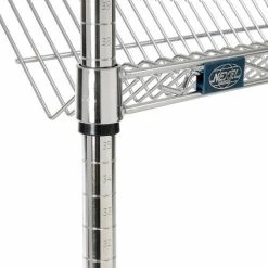 Nexel® SS2448C Chrome Slant Wire Shelf 48"W x 24"D -Shelving Sales Store 331CP6 04