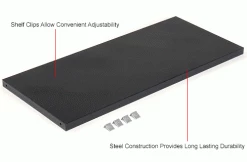 Global Industrial Shelves For 36"Wx24"D Storage Cabinet, Black, 2 Pack 12 Global Industrial Shelves For 36"Wx24"D Storage Cabinet, Black, 2 Pack -Shelving Sales Store 493314BK 1wco