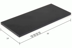 Global Industrial Shelves For 36"Wx24"D Storage Cabinet, Black, 2 Pack 15 Global Industrial Shelves For 36"Wx24"D Storage Cabinet, Black, 2 Pack -Shelving Sales Store 493316BK dim