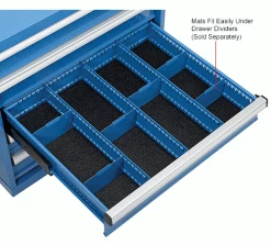 Drawer Mat Kit for 30"Wx27"D Global Industrial Modular Drawer Cabinet, Black 24 Drawer Mat Kit for 30"Wx27"D Global Industrial Modular Drawer Cabinet, Black -Shelving Sales Store 493325 5wco