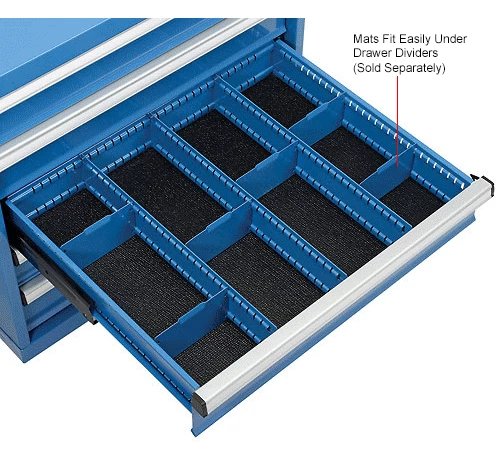 Drawer Mat Kit for 30"Wx27"D Global Industrial Modular Drawer Cabinet, Black 12 Drawer Mat Kit for 30"Wx27"D Global Industrial Modular Drawer Cabinet, Black - Image 12