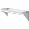 Global Industrial™ Wall Mount Shelf with 1-1/2" Lip 18 Gauge 430 Stainless Steel 36"W x 12"D