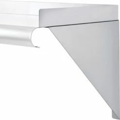 Global Industrial™ Wall Mount Shelf with 1-1/2" Lip 18 Gauge 430 Stainless Steel 36"W x 12"D -Shelving Sales Store 493627 03