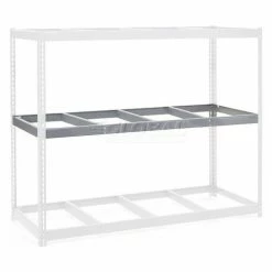 Global Industrial Additional Level For Wide Span Rack 96x48 No Deck 800 Lb Capacity - Gray