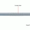 Global Industrial™ 36" Long Gray Single Rivet Beam