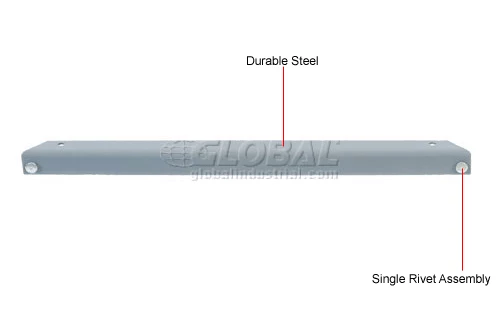 Global Industrial™ 12" Long Gray Single Rivet Beam 6 Global Industrial™ 12" Long Gray Single Rivet Beam - Image 6