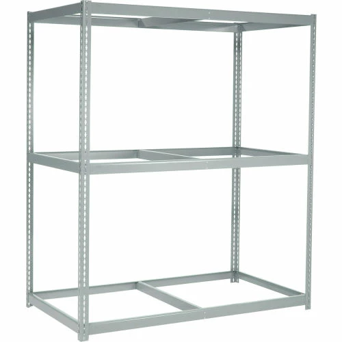 Global Industrial Wide Span Rack 60Wx24Dx60H, 3 Shelves Laminated Deck 1200 Lb Per Level, Gray 5 Global Industrial Wide Span Rack 60Wx24Dx60H, 3 Shelves Laminated Deck 1200 Lb Per Level, Gray - Image 5