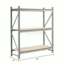 Global Industrial™ Additional Level, Wood Deck, 60"Wx24"D -Shelving Sales Store 504281A dim