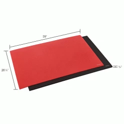 Global Industrial™ Custom Cut 2-Layer Drawer Liner Kit, Black/Red Foam, 1 Set -Shelving Sales Store 534843IN dim
