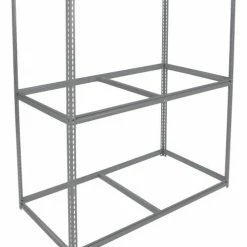 Global Industrial™ High Cap. Starter Rack 72Wx24Dx96H 3 Levels Wood Deck 1000lb Per Shelf GRY -Shelving Sales Store 580897GY 07 1