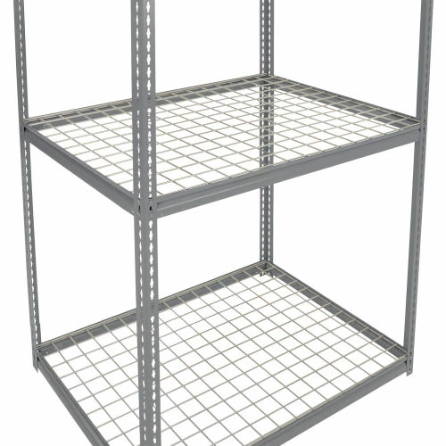 Global Industrial High Cap. Starter Rack 48Wx48Dx84H 3 Levels Wire Deck 1500lb Per Shelf GRY 3 Global Industrial High Cap. Starter Rack 48Wx48Dx84H 3 Levels Wire Deck 1500lb Per Shelf GRY - Image 3