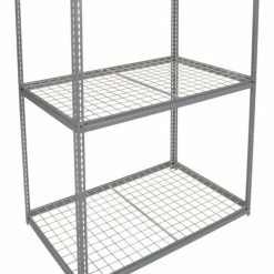 Global Industrial High Cap. Starter Rack 60Wx36Dx84H 3 Levels Wire Deck 1300lb Per Shelf GRY 17 Global Industrial High Cap. Starter Rack 60Wx36Dx84H 3 Levels Wire Deck 1300lb Per Shelf GRY -Shelving Sales Store 580918GY 02