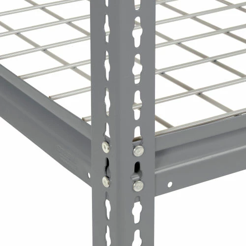 Global Industrial High Cap. Starter Rack 60Wx36Dx84H 3 Levels Wire Deck 1300lb Per Shelf GRY 4 Global Industrial High Cap. Starter Rack 60Wx36Dx84H 3 Levels Wire Deck 1300lb Per Shelf GRY - Image 4