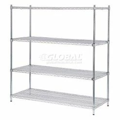 Nexel® E-Z Adjust Shelf 72x24 with Clips & 4 Hooks -Shelving Sales Store 580CP26 01 11