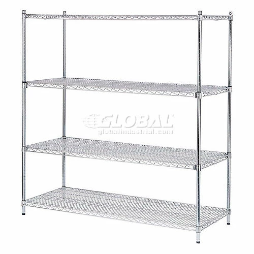 Nexel® E-Z Adjust Shelf 60x18 with Clips & 4 Hooks 15 Nexel® E-Z Adjust Shelf 60x18 with Clips & 4 Hooks - Image 15