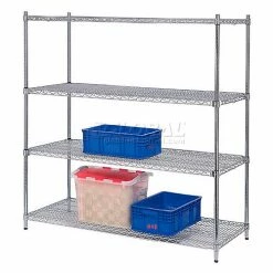 Nexel® E-Z Adjust Shelf 48x24 with Clips & 4 Hooks -Shelving Sales Store 580CP26 05 6