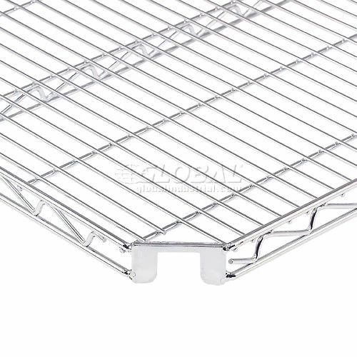 Nexel® E-Z Adjust Shelf 72x18 with Clips & 4 Hooks 2 Nexel® E-Z Adjust Shelf 72x18 with Clips & 4 Hooks - Image 2