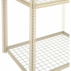Global Industrial™ High Capacity Add-On Rack 48x24x843 Levels Wire Deck 1500 Lb Per Level Tan -Shelving Sales Store 581023 02