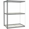 Global Industrial™ High Cap. Add-On Rack 60Wx24Dx60H 3 Levels Wire Deck 1300 Lb. Per Level GRY