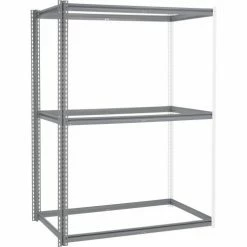 Global Industrial™ High Cap. Add-On Rack 60Wx24Dx60H 3 Levels Wire Deck 1300 Lb. Per Level GRY -Shelving Sales Store 581026GY 05