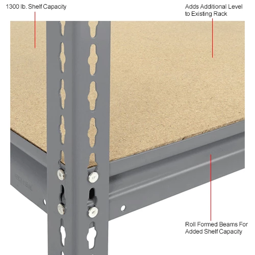 Global Industrial™ Additional Level For 60"W x 24"D High Capacity Rack Wood Deck - Gray 7 Global Industrial™ Additional Level For 60"W x 24"D High Capacity Rack Wood Deck - Gray - Image 7