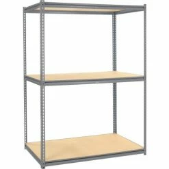 Global Industrial™ Additional Level For 60"W x 36"D High Capacity Rack Wood Deck - Gray -Shelving Sales Store 581074GY 04 1